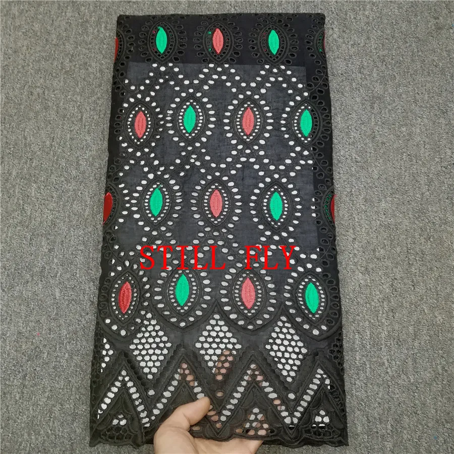 STILL FLY new arrival swiss voile lace in switzerland dubai fabric black african brocade cotton dry 5yards/lot | Дом и сад