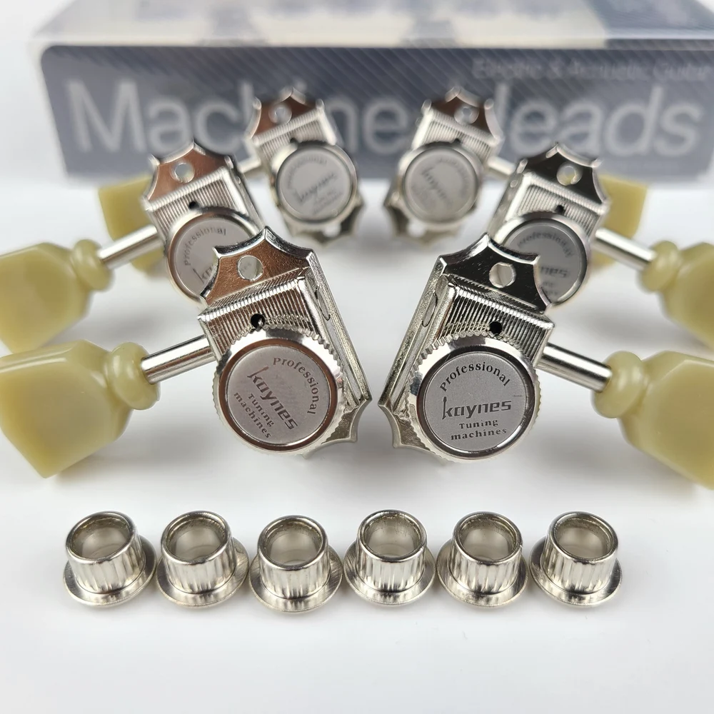 1 set 3r3l vintage deluxe locking elektrische gitarre mechaniken mechaniken für lp sg elektrische gitarre nickel silber tuning pegs free global s