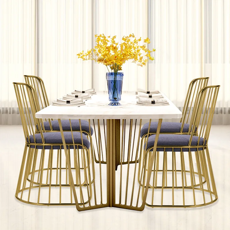 Стул обеденный из кованого железа роскошный стул в стиле интернет знаменитостей