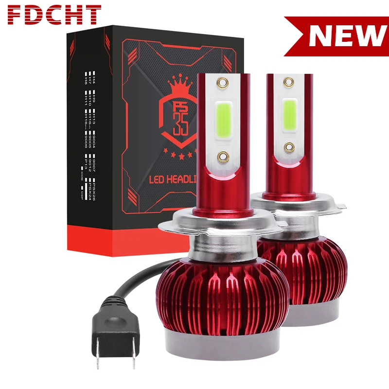 FDCHT мотоциклетная автомобильная светодиодная лампа для фары 8000K Ice Blue light h1 h11 led h4 h7