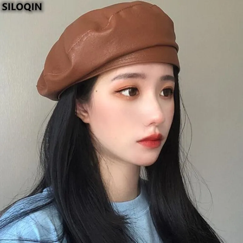 

Новинка от SILOQIN, Снэпбэк Кепка для женщин на осень и зиму, модная женская Повседневная Кепка для художника, Подростковая Кепка для студентов