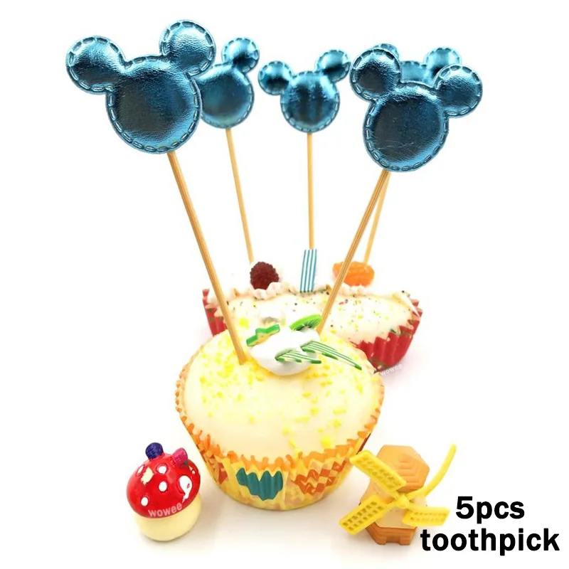 5 caketopper 10 шт./лот Микки чашки для мороженого Детские вечерние принадлежности для дня рождения Микки Маус С Днем Рождения вечерние чаши для мороженого - Цвет: 5 caketopper