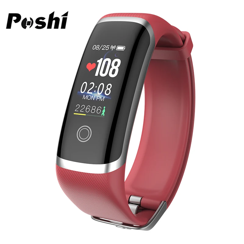 Смарт браслет POSHI с монитором кровяного давления пульсометром мужские и женские