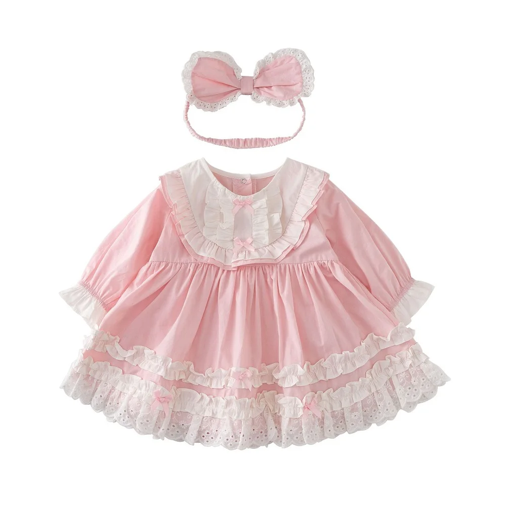 

Vlinder Baby Girl dress Baby Clothes Birthday Clothes 2pcs Dresses Sets Newborn Short Sleeves Infant Dresses 6M-3T