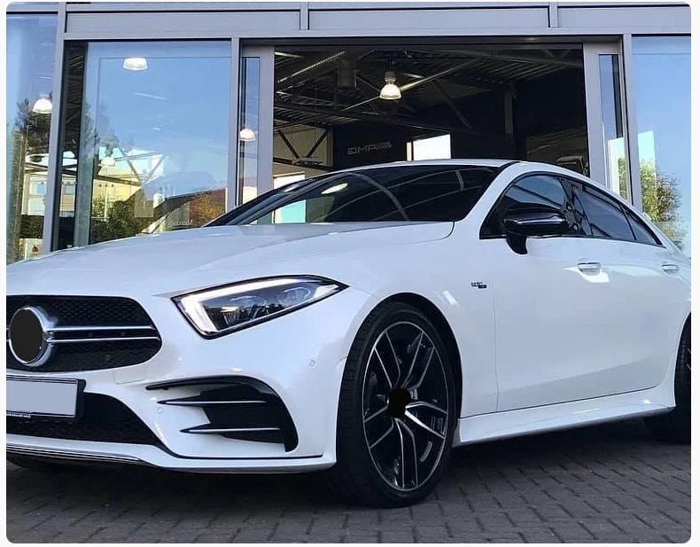 Для Mercedes cls аксессуары cls c257 модифицированные передние Автомобильные наклейки на бампер противотуманные фары декоративные яркие полосы