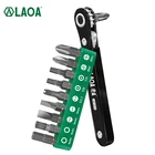 Набор отверток LAOA, многофункциональный инструмент 10 в 1 с трещоткой и насадками Torx