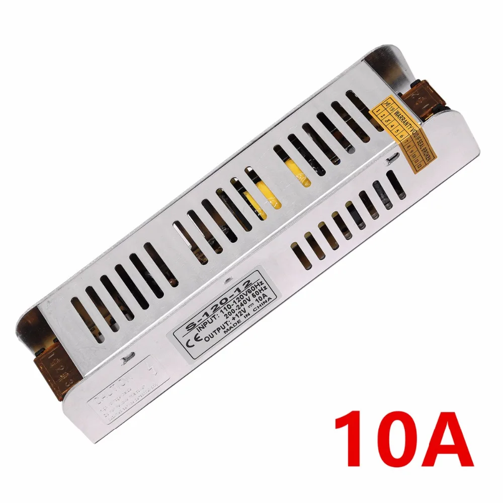 AC 110 V-220 V к DC 12V Трансформаторы освещения 1A 5A 10A 20A 30A светодиодные фонари драйвер