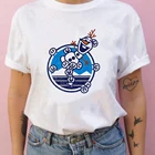 Футболка женская летняя с принтом Холодное сердце Олафа и снежинки