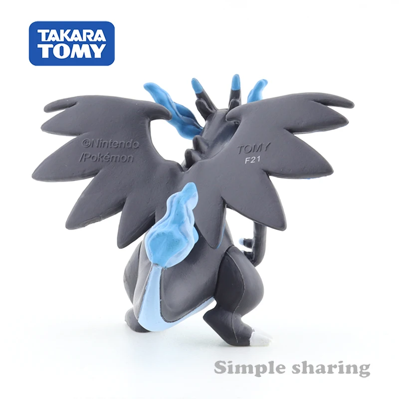 Takara Tomy Покемон Аниме Пикачу монклель MS-51 Mega Charizard X -EX фигурка Монстр Коллекция