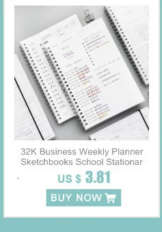 Воловья кожа бумажный альбом Bullet Journal милый блокнот бумажный еженедельник аксессуары для планировщика канцелярские принадлежности Дневник для путешествий 01623