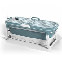 portable folding bathtub adult children swimming pool large plastic freestanding bathtub bath bucket with cover