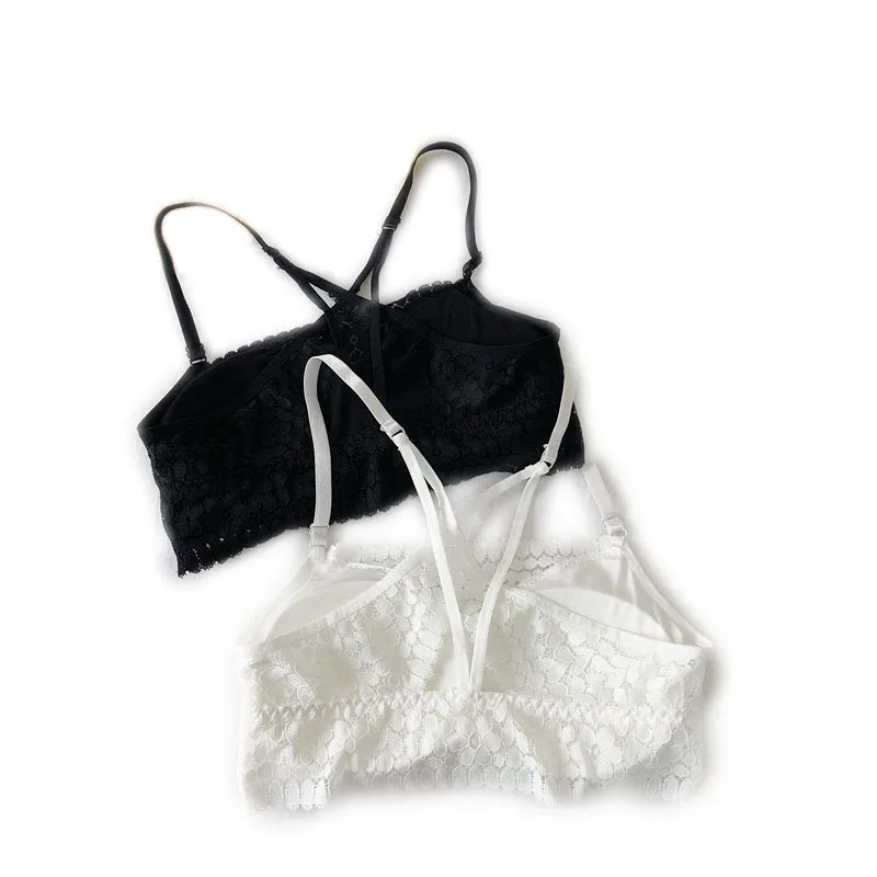 Нижнее белье для девочек студенток с кружевной обмоткой на груди эффектом анти
