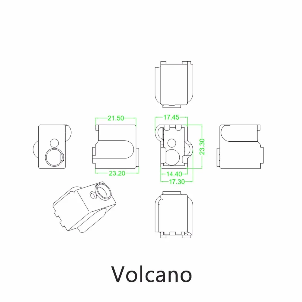 Фото Силиконовые носки Volcano, 1 шт., для 3D-принтера ANYCUBIC Vyper или V6 J-head hotend, детали для 3D-принтера №5