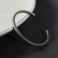 vintage cuff bangle fashion korea style titanium steel men bracelet with charms 1314 lover bracelet
