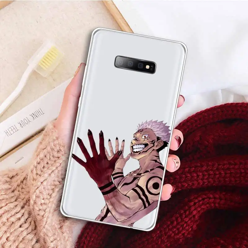 

Jujutsu Kaisen Anime Yuji Itadori Phone Case Transparent for samsung A 21s 71 S 8 9 20 note 10 20 ultra plus