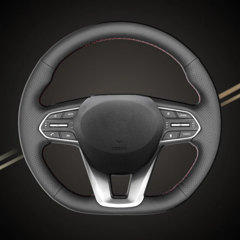 Автомобильные оплетки на рулевое колесо чехлы для Hyundai Santa Fe 2019 оплетка