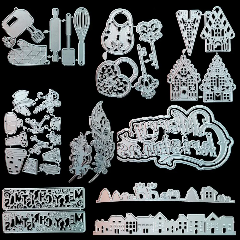 

Decor Paper Card Photo Album Metal Rubber Cutting Dies Stencils Scrapbooking Embossing Christmas