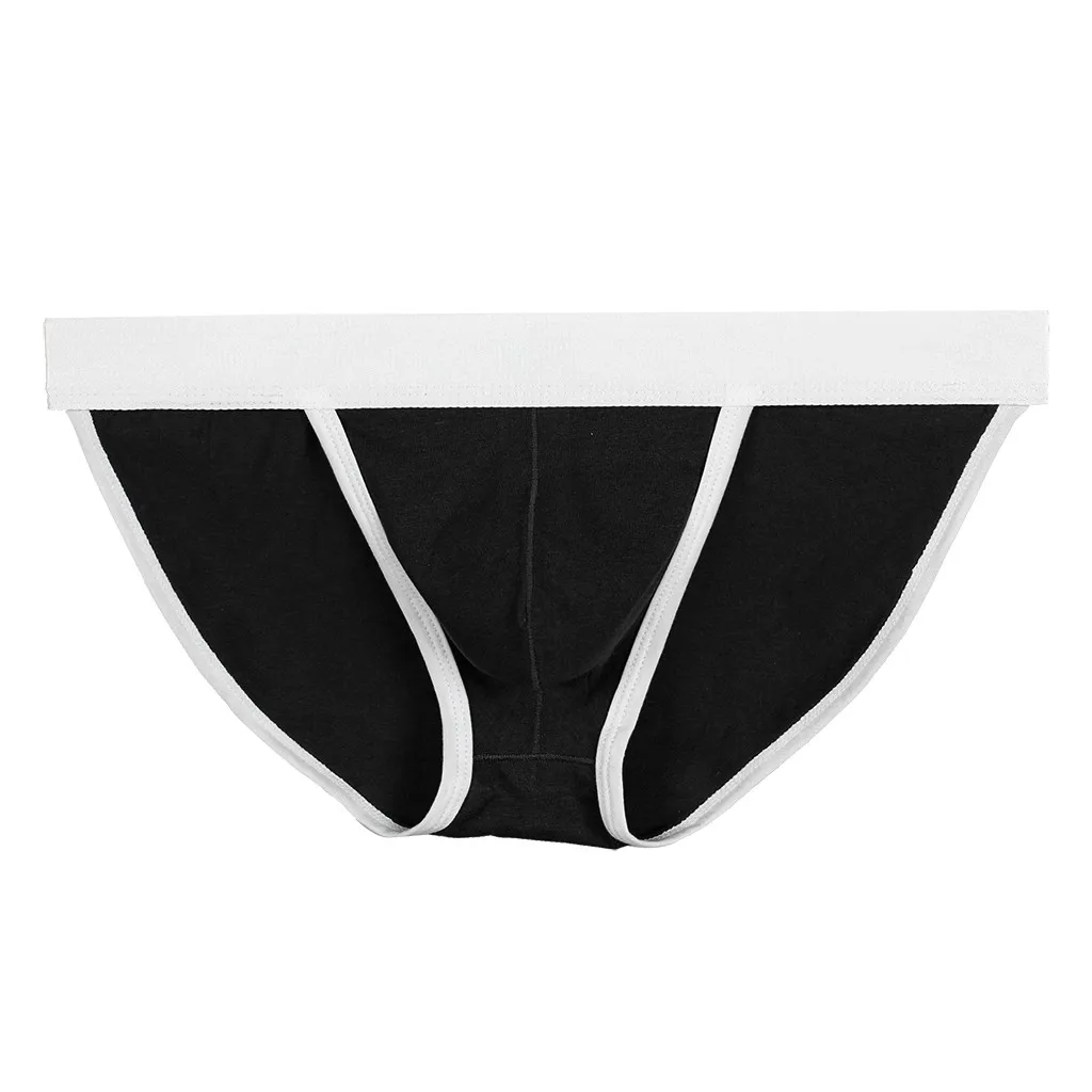

Men's Gay Sexy Underwear New Fashion Style Splicing Underwear Soft Breathable Knickers Short Sexy Briefs Slip Homme