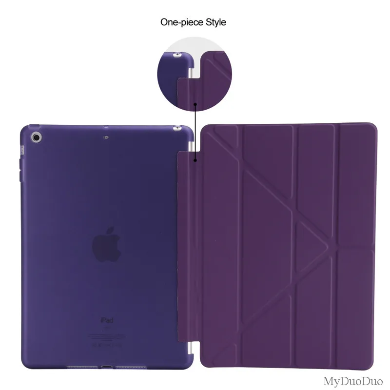 purple Чехол для нового ipad 9,7 дюймов, для ipad модели A1822 A1823 A1893 A1954 Мягкий ТПУ чехол-накладка силиконовый Magentice Smart cover - Цвет: purple