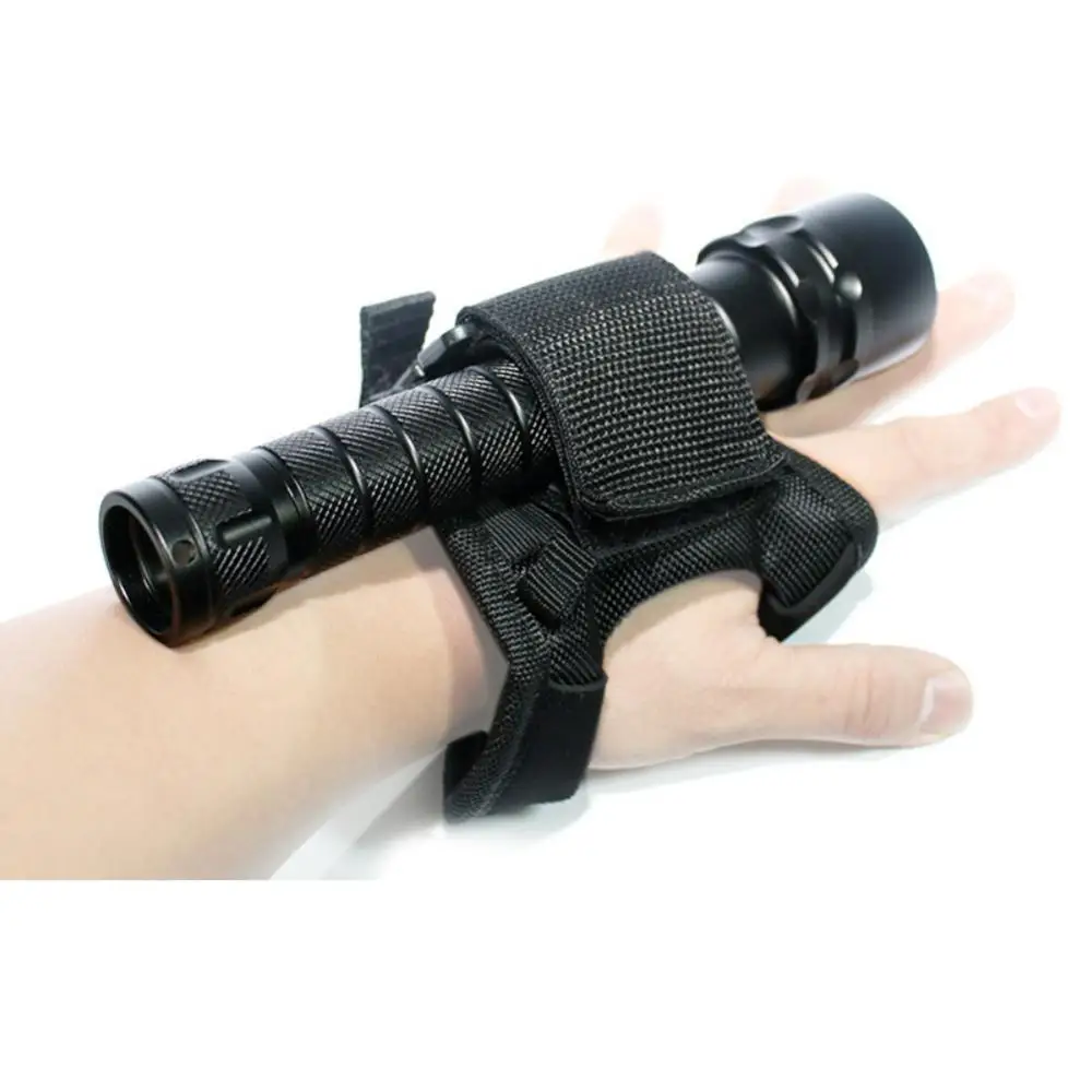 

Outdoor Underwater Swimming Diving LED Torch Flashlight Holder Hands Free Glove