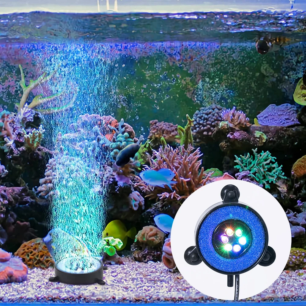 

Аквариумный светильник цветной яркий 6 светодиодов разноцветный регулируемый светильник для аквариума ярсветильник меняющий цвет кислоро...