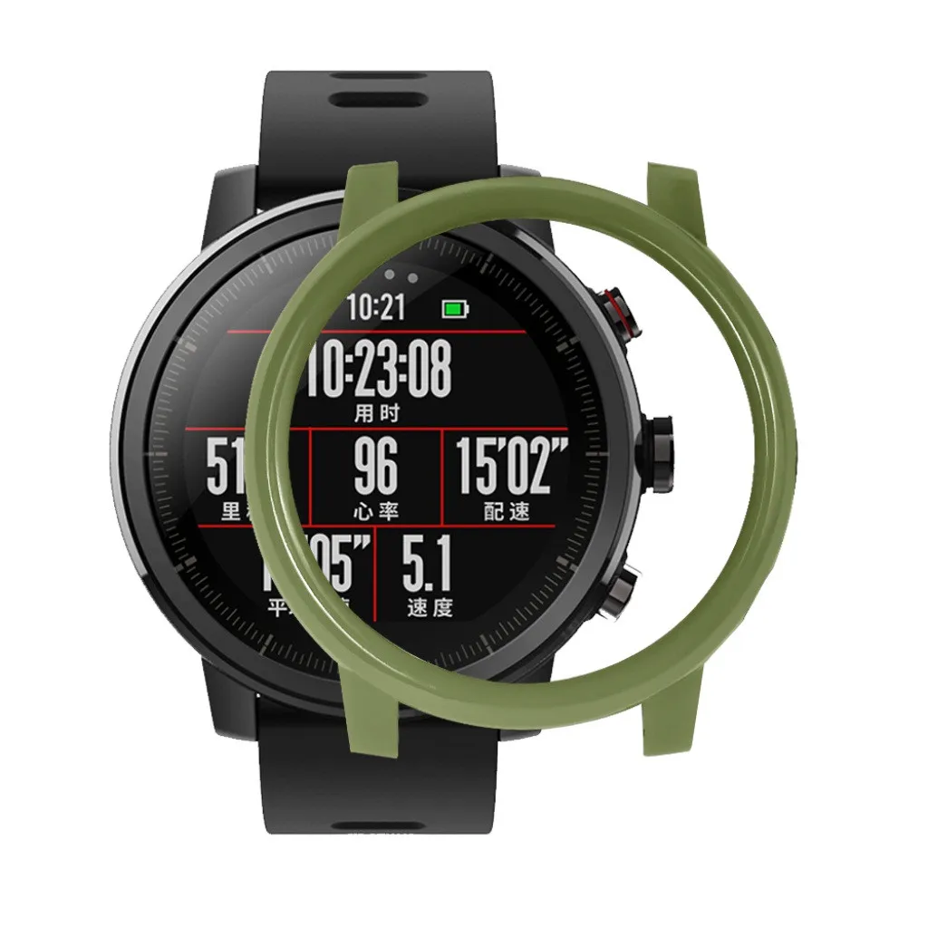 Чехол из поликарбоната для часов Xiaomi Huami AMAZFIT 2/2S Stratos с защитой экрана разных