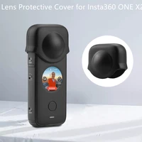 lens protective cover for insta360 one x2 silicone protective dustproof case panoramic action camera accessories