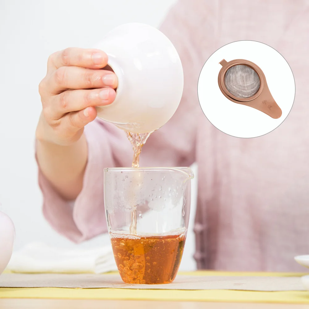 1 шт. Нержавеющая сталь фильтр чайных листьев ручной прочный чайное ситечко для