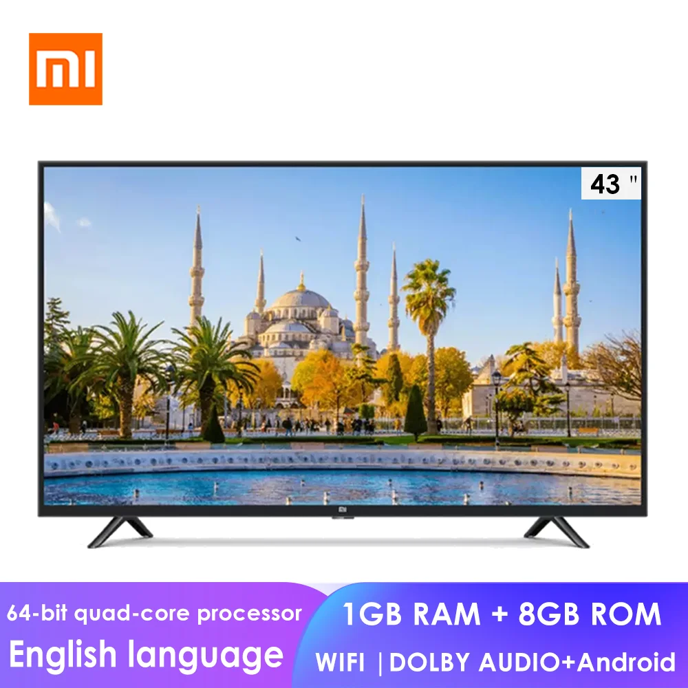 Xiaomi Mi TV Full HD умный Телевизор с ЖК экраном 4C комплект 43-дюймового 64-разрядный