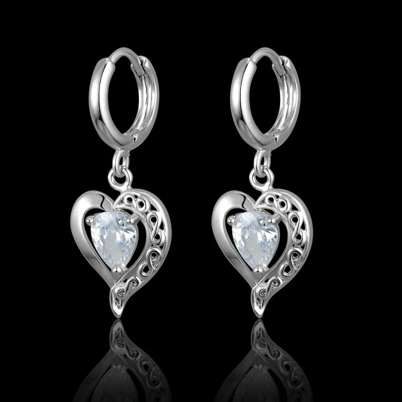 Модные серьги с гладкой поверхностью серебристого цвета для женщин подвески