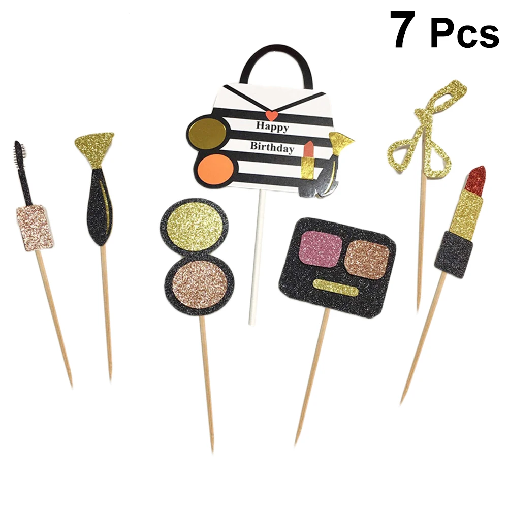 Креативная Губная помада для теней век 7 штук косметичка украшения торта