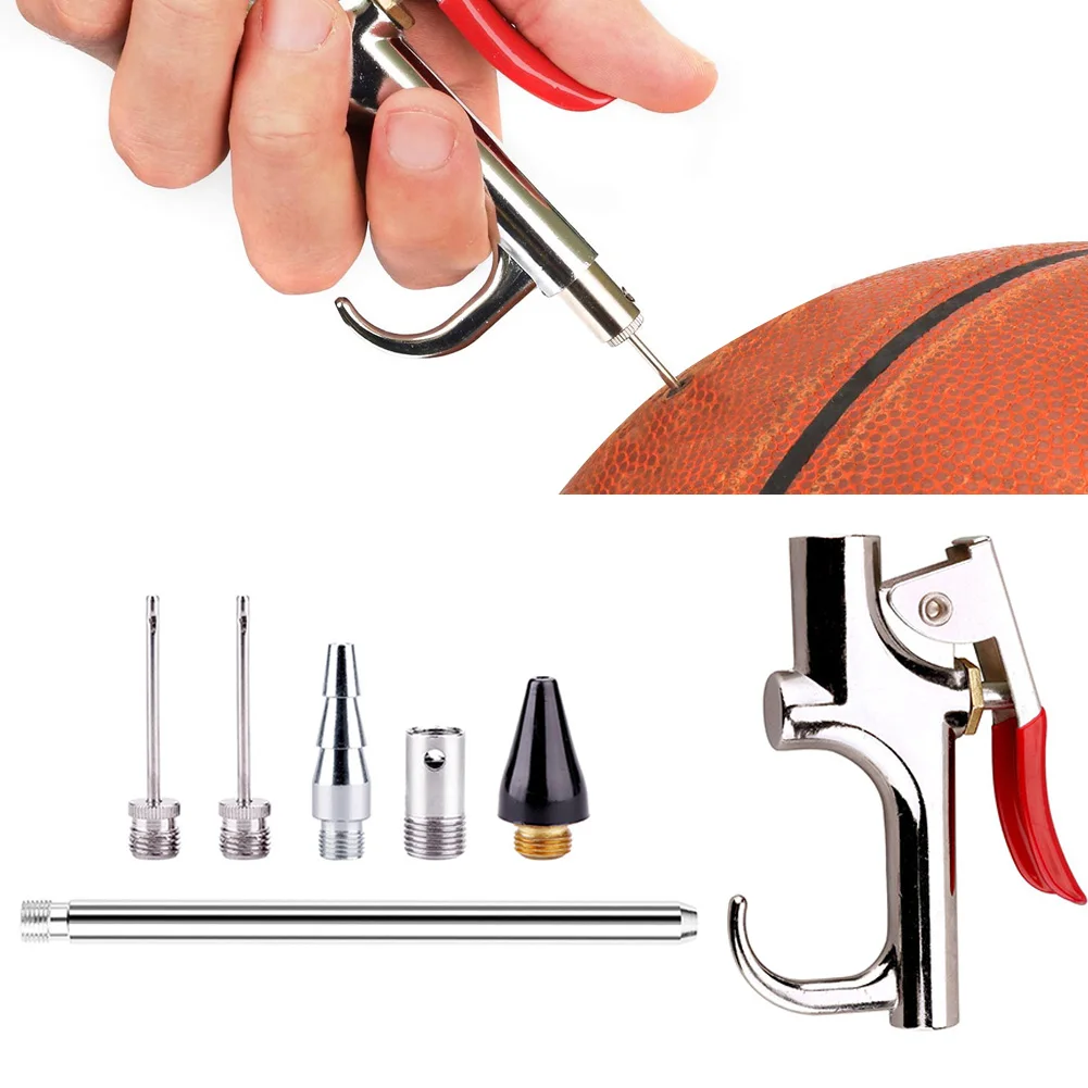 

7pcs/set Air Compressor Blow Gun Metal Tool Npt Air Inlet Kit Spray Blower Inflatable Needle Cleaning Accessories Tool Kit