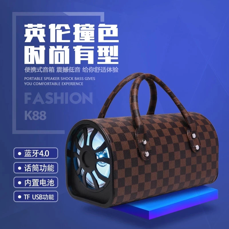 

Large Bluetooth Speaker Radio Rreceiver Audio Center PC TV Handbag Soundbar Portable Music Equipment Sound Column With Subwoofe