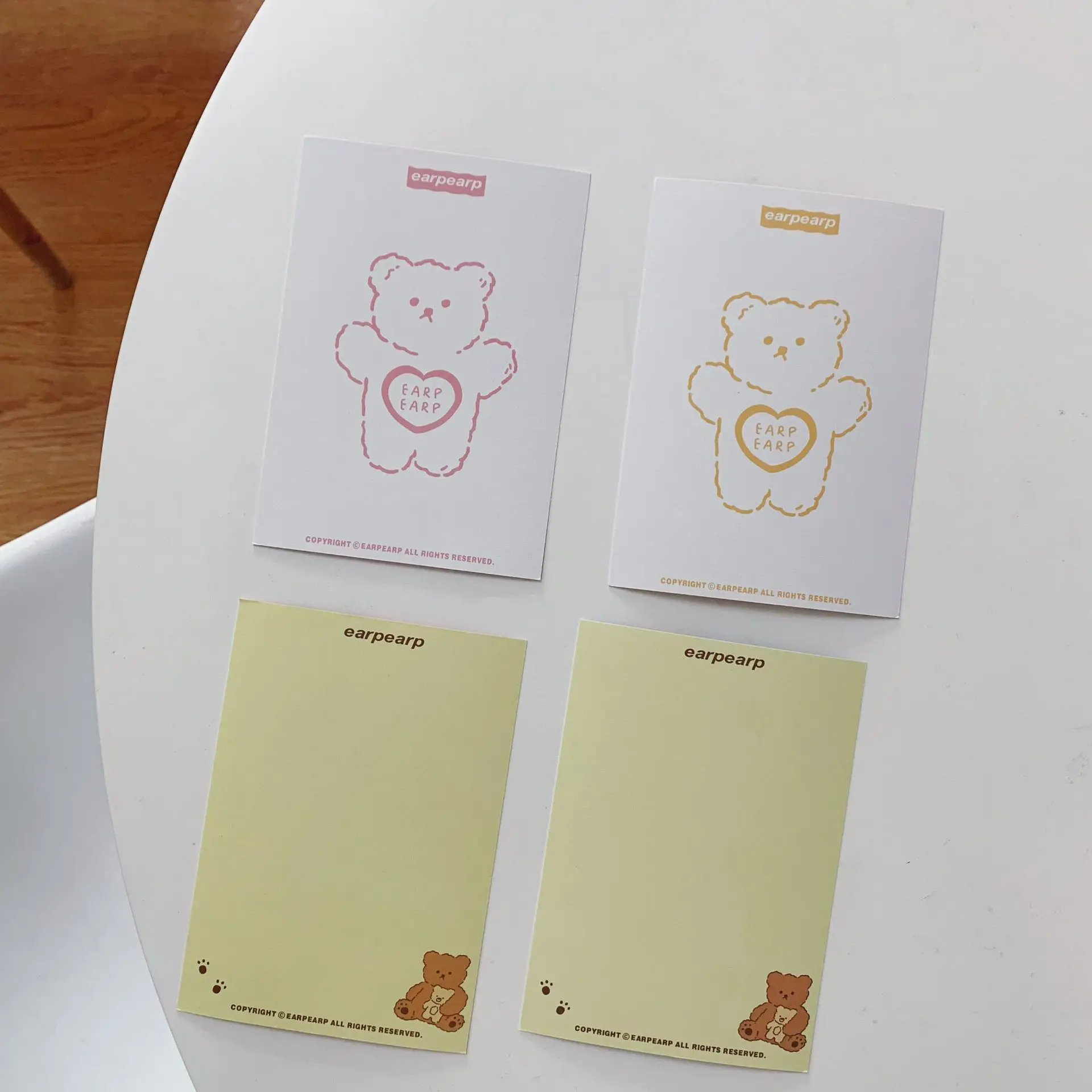 Ins мультфильм Медведь Милая открытка поздравительная многофункциональная