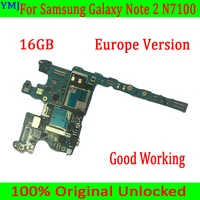 free shipping for samsung galaxy note 2 n7100 motherboard16gb for note 2 n7100 mainboard with full chips100 original unlocked