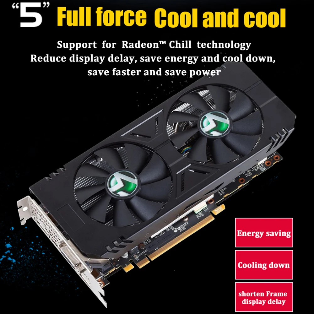 Видеокарта MAXSUN rx 580 4 Гб графический ПК gpu GDDR5 AMD 1168 1284 МГц 256 бит 7000 2048 единиц HDMI + DP * 3