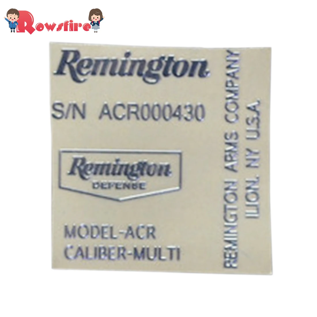 Новое поступление Прекрасная Remington ACR Стикеры металлические отличительные знаки