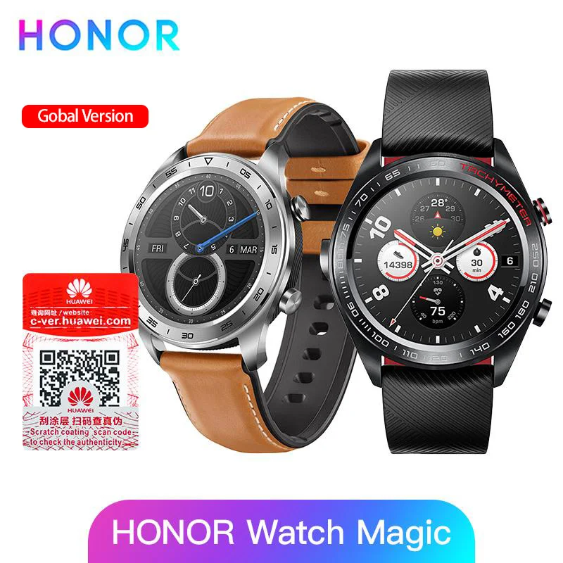 Умные часы Honor Watch Magic GPS водонепроницаемые пульсометр трекер сна телефонные