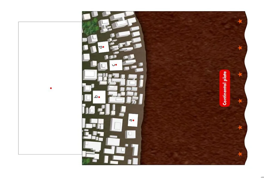 

The Principle of Earthquake 3D Paper Model Geometry Handmade DIY Paper-cut Creative Children Educational Toys Three-dimensional