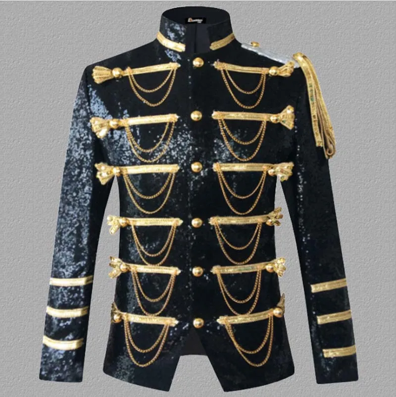 По сравнению с Размеры d 4XL Для Мужчин's стимпанк князь костюм в стиле милитари