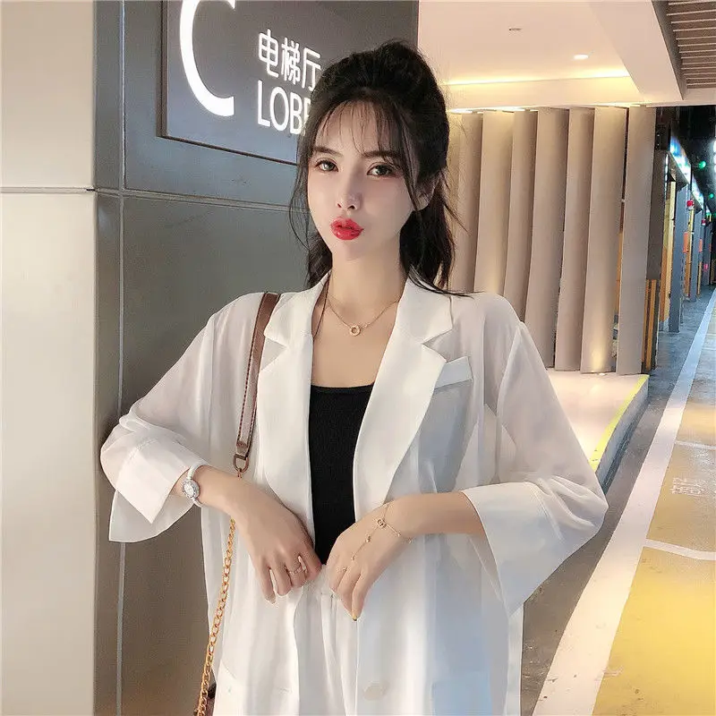 

Three Piece Set Women Spring Autumn Solid Turndown Collar Outfits Female Tops + Shorts + Suspender Top Sexy Vestidos Women Suit