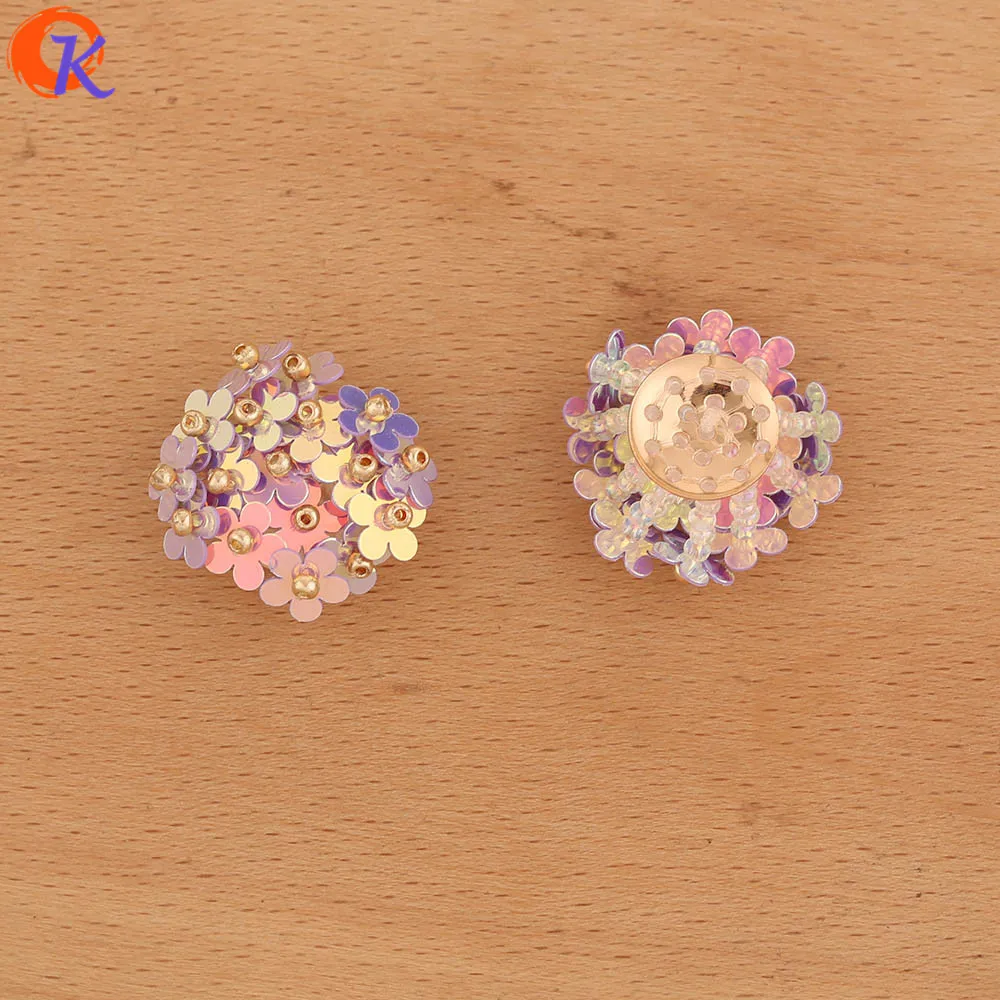 

Cordial Design 20Pcs 22*22MM Jewelry Accessories/Hand Made/Flower Shape/Seed Bead Charms/Earring Findings/DIY Jewelry Making