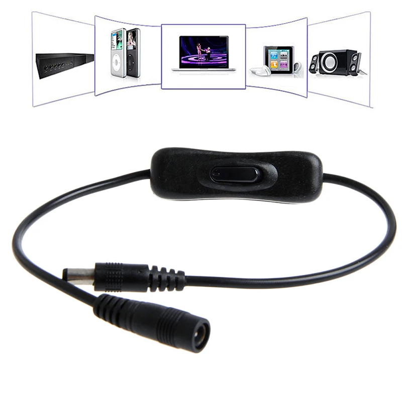 Линейный выключатель питания постоянного тока вкл./выкл. 2 1 мм/5 5 мм разъем для