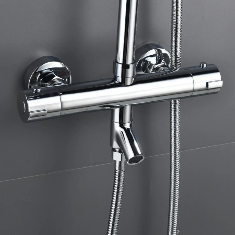 Смеситель для ванной и душа Водопад термостатический смесительный клапан