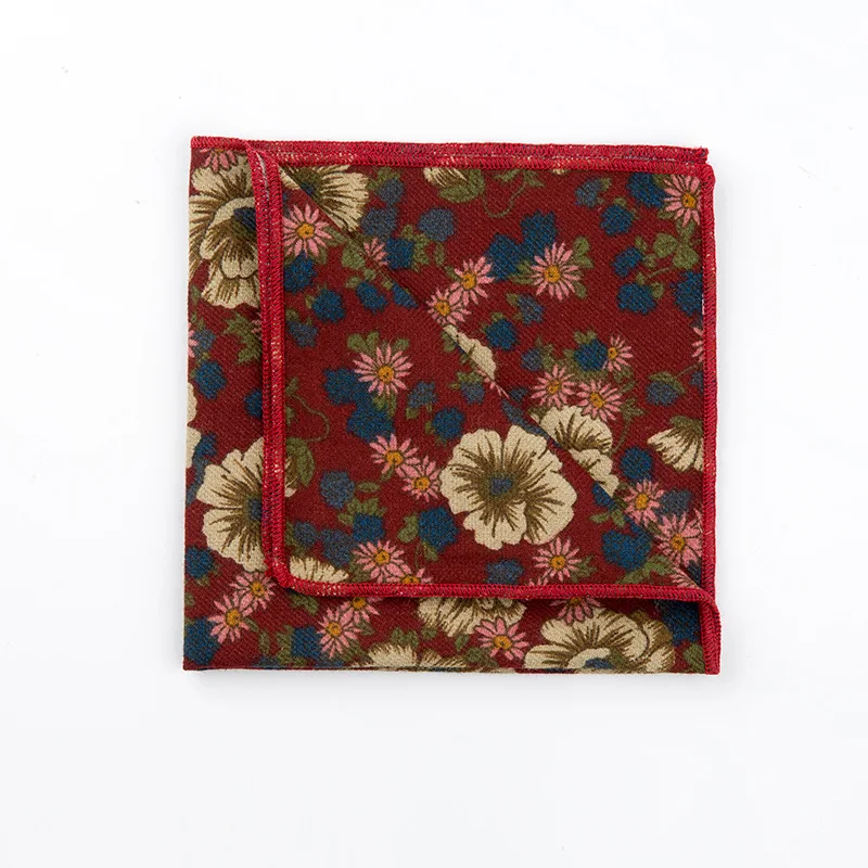 Linbaiway женские хлопковые носовые платки для мужчин с цветочным принтом маленький