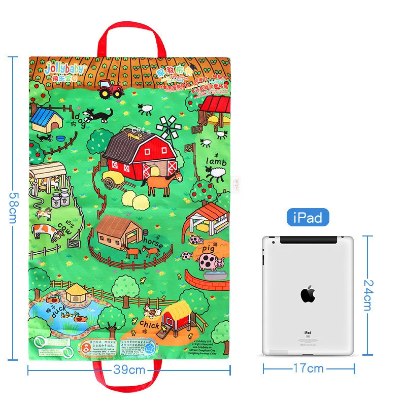 Детские игрушки коврик сцена Ткань Книга стерео ферма кукла Динозавр джунгли для
