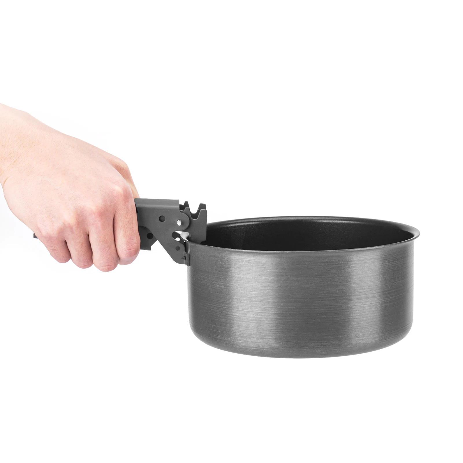 Набор из 5 твердых анодированных кастрюль и сковородок алюминиевого сплава