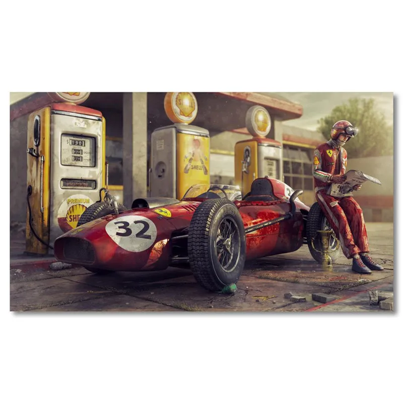 

Постер Ferrari Classic Racing F1 на холсте