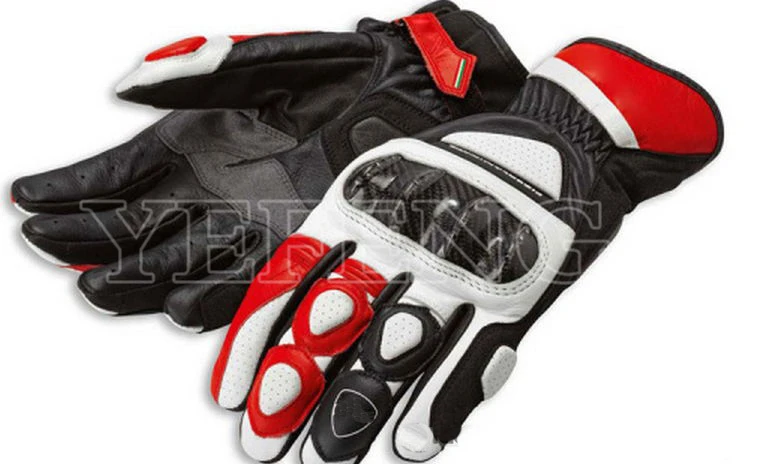 

For Ducati Leather Gloves Motorbike Motorcycle Touring Men's Racing Team Downhill Riding Anti-Drop Equipment