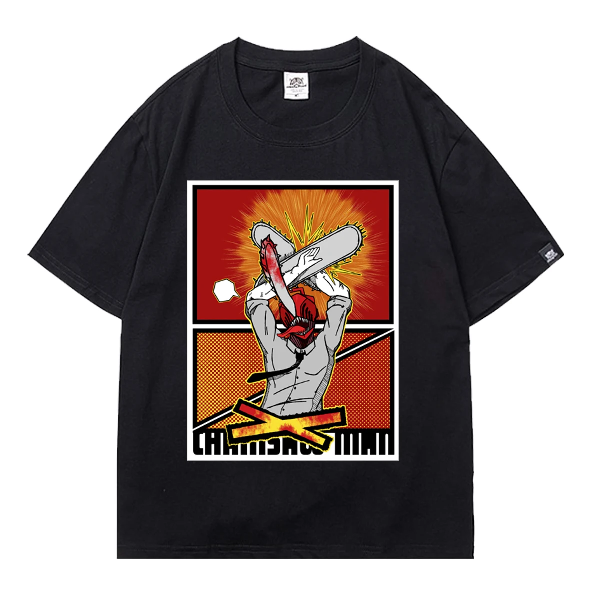 

Manga Chainsaw Man Anime Tee Shirt Clothes Mens Harajuku Tops Tshirt Soft Oversized T-shirt Boy Short Sleeve Printed Blouse